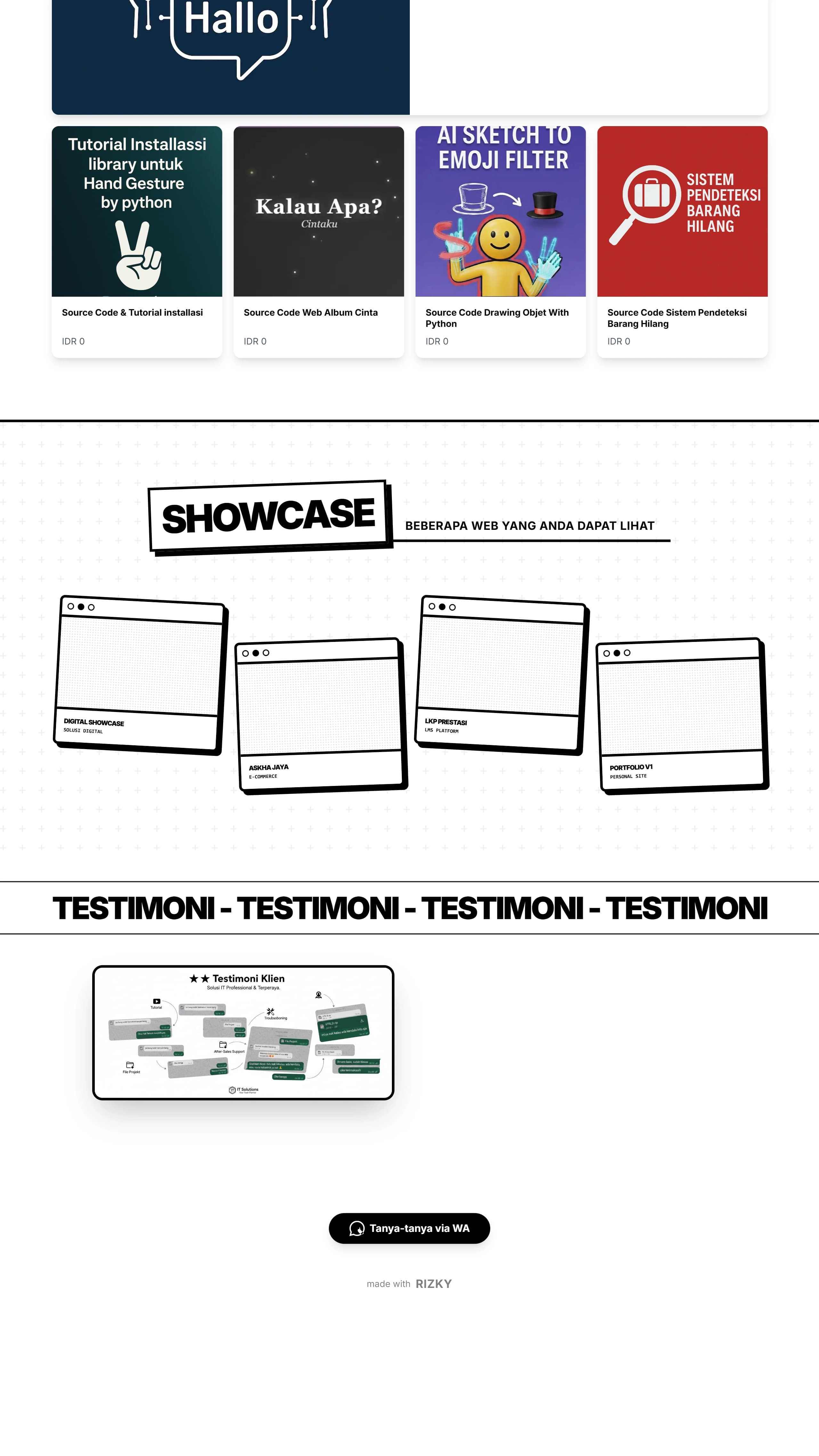 Web Catalog detail 2